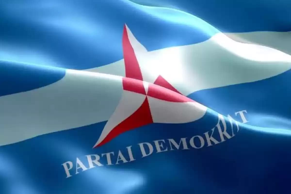 Ilustrasi - Bendera Partai Demokrat