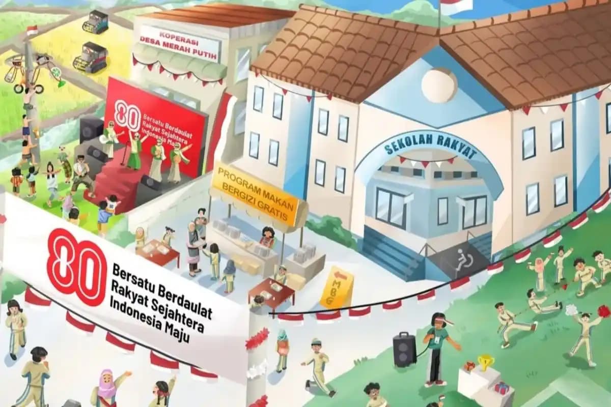 Ilustrasi HUT ke-80 RI