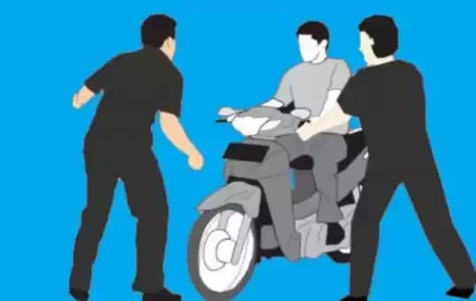 Ilustrasi Perampasan motor