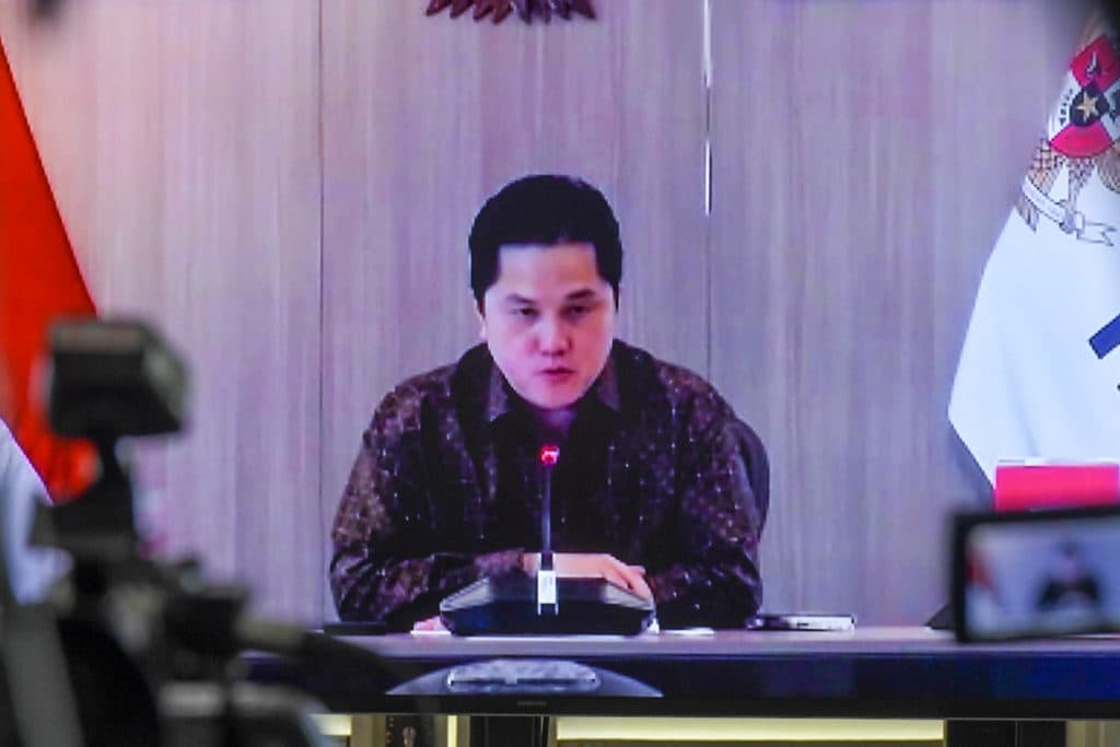 Batal Jadi Cawapres Prabowo, Saham Erick Thohir Amblas