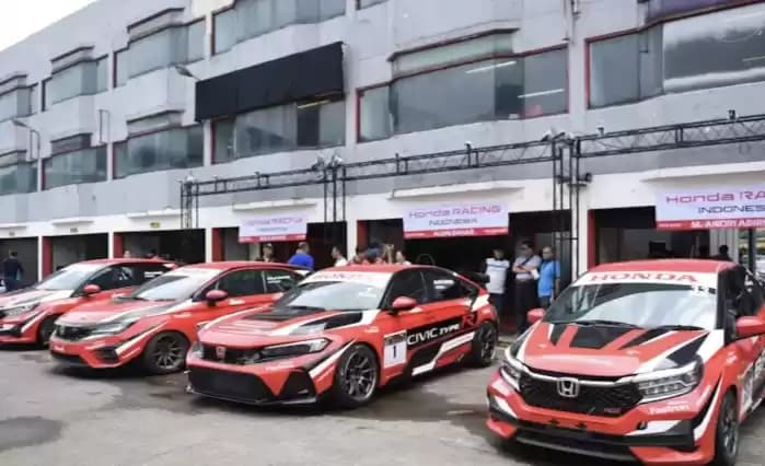 Jajaran kendaraan Honda untuk puncak klasemen Kejurnas Balap 2024