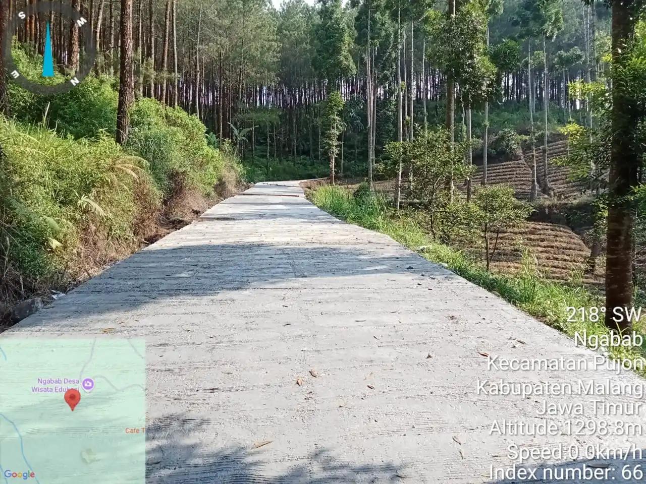 Jalan Mantung-Ngabab Kecamatan Pujon