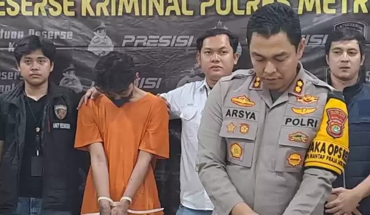 Jumpa pers kasus penyiraman air keras di wilayah Cengkareng