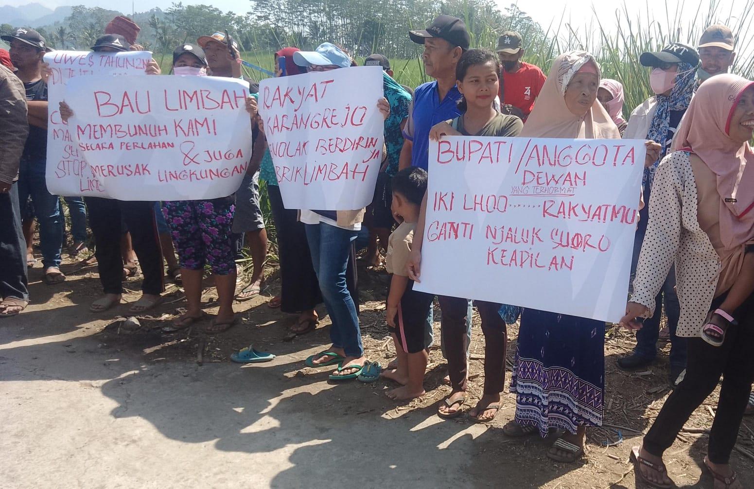 Warga Sumberjo Tuntut Pabrik Pupuk Organik Ditutup