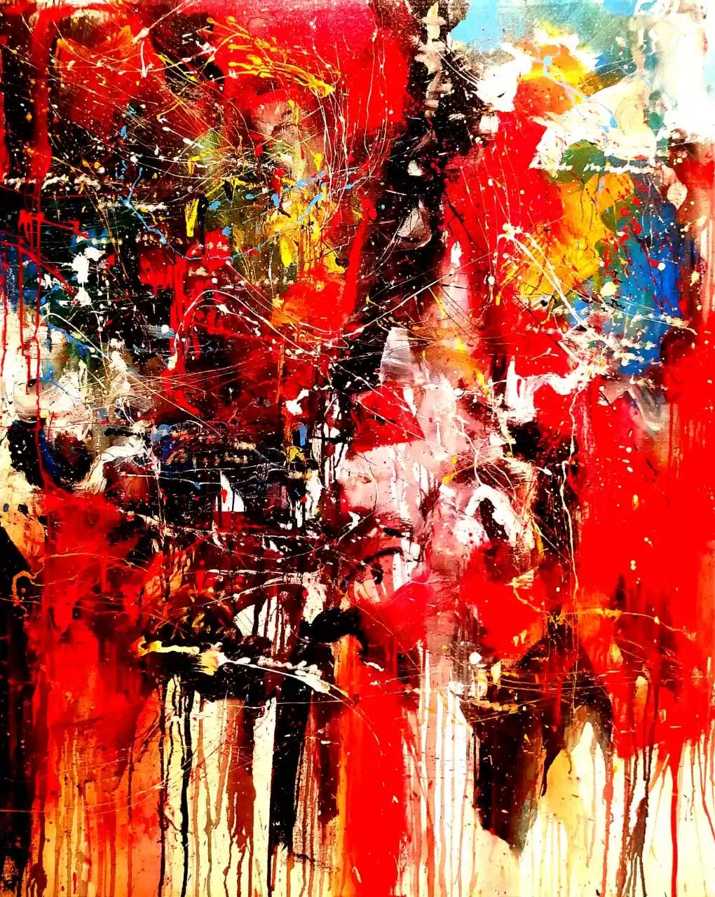 Karya CDL berjudul : Notredam, akrilik di kanvas, 120 x150 Cm, 2019.