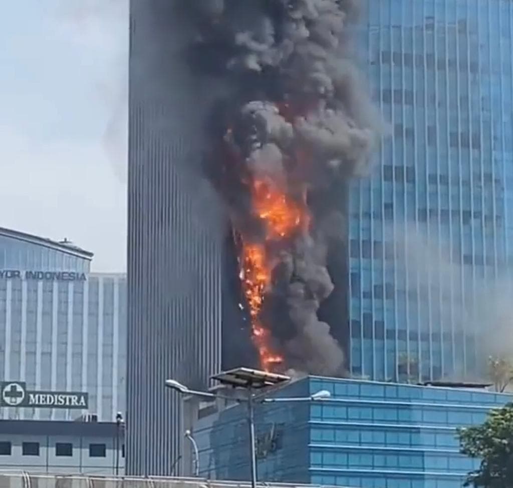 Kebakaran Gedung K-Link Tower Diduga Akibat Kebocoran Tabung Gas