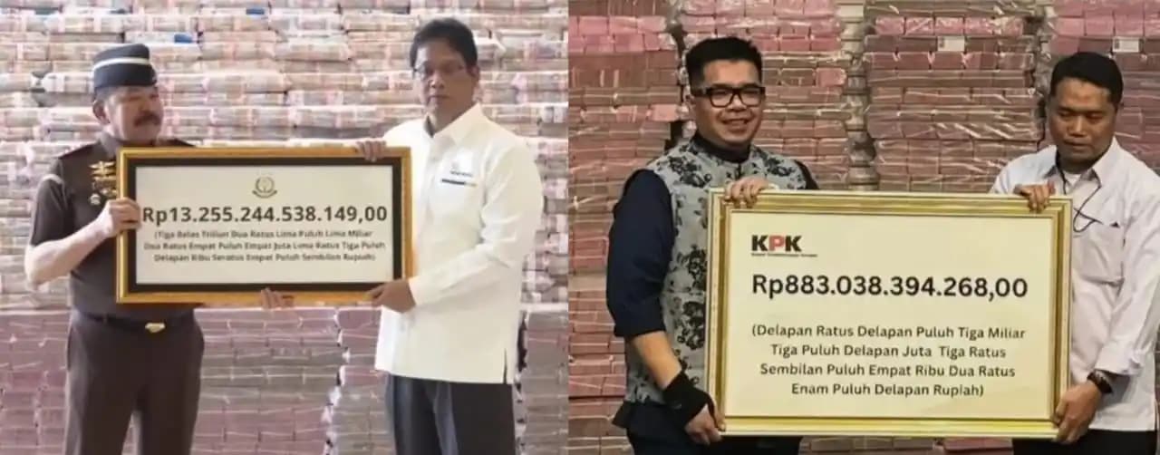 Kejagung dan KPK Pamer Hasil Korupsi