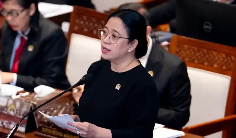 Ketua DPR RI Puan Maharani  dalam buka Masa Sidang IV Tahun Sidang 2024–2025. (Foto. Rizal)