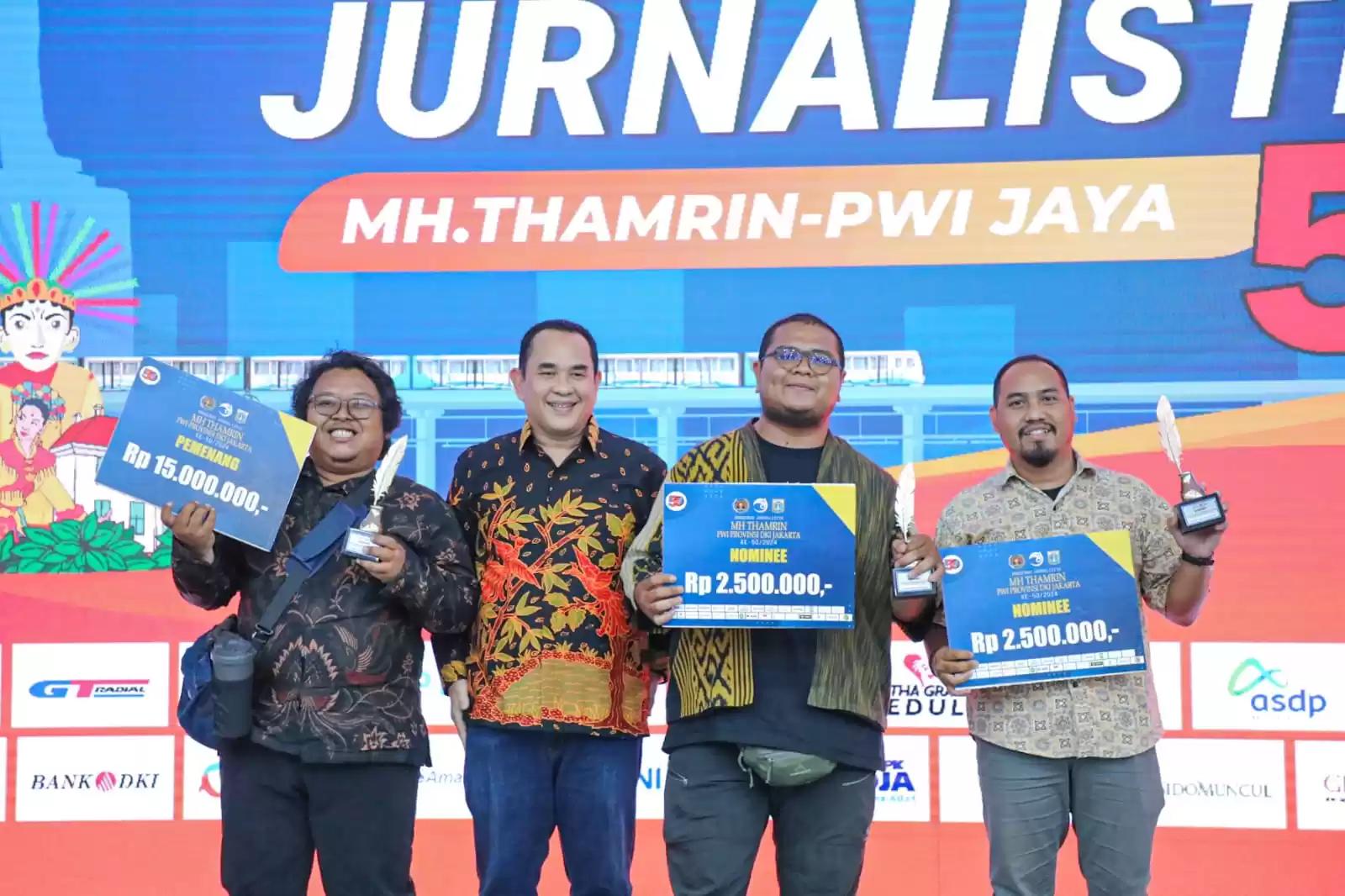 Ketum PWI Pusat Zulmansyah Sekedang Hadiri Acara Puncak Anugerah Jurnalistik MH Thamrin 2024