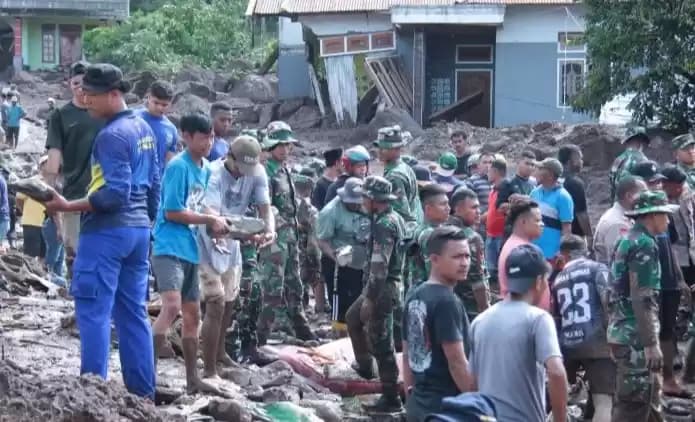 Kondisi Banjir Bandang di Ternate