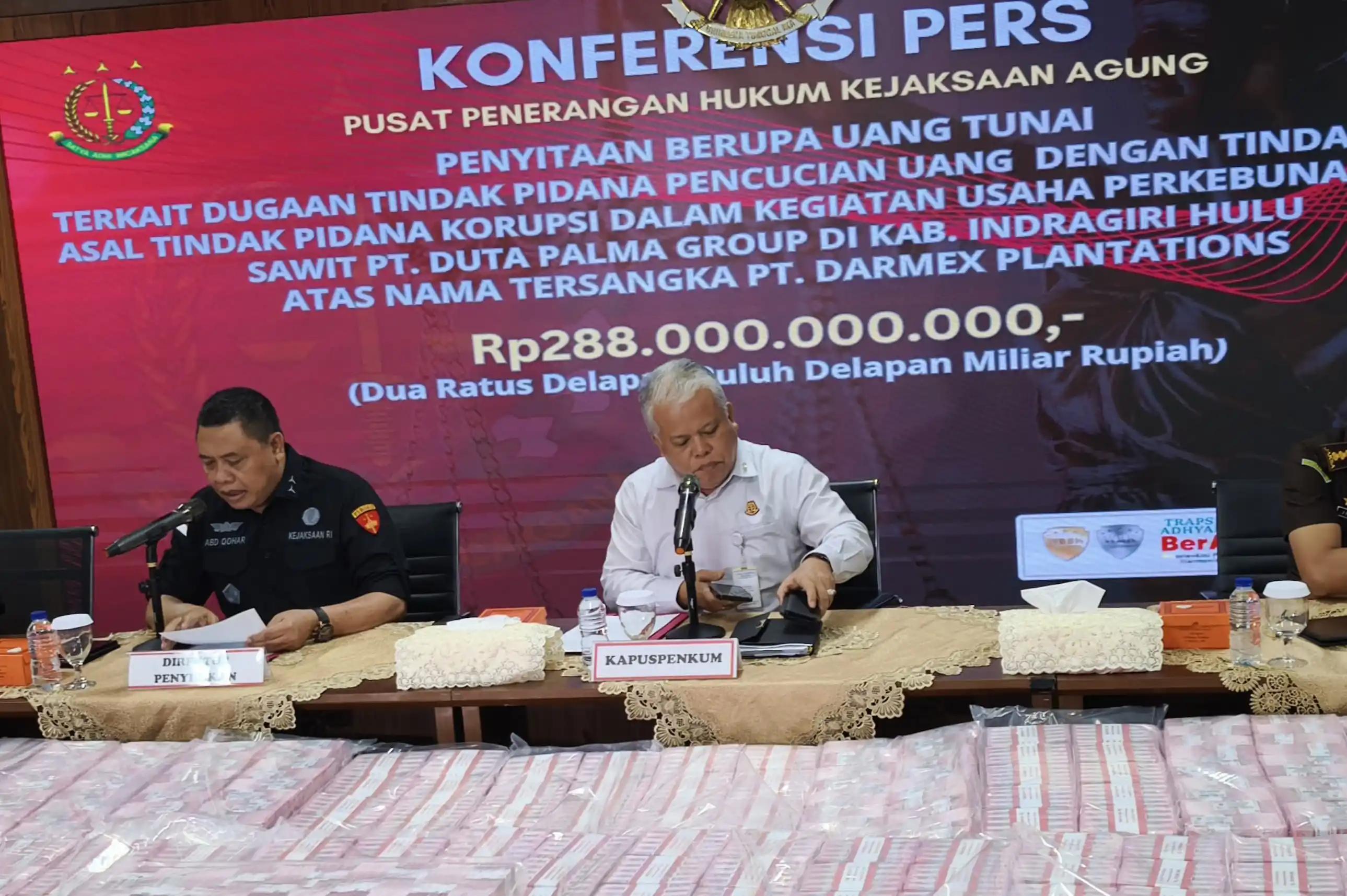 Korupsi PT Duta Palma, Kejagung Sudah Sita Uang Rp 1,4 Triliun
