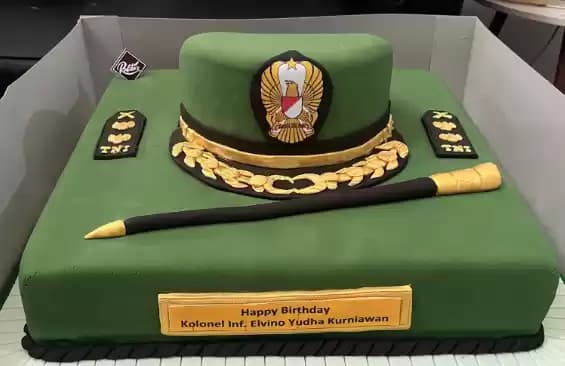Kue ultah dandim depok