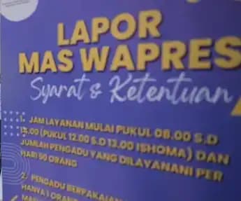 Lapor Mas Wapres Gibran
