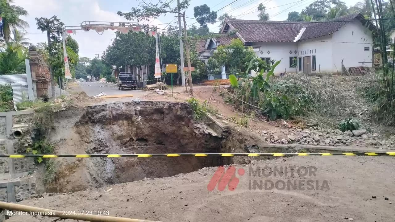 Lokasi Jembatan Slorok, sedang proses pembangunan