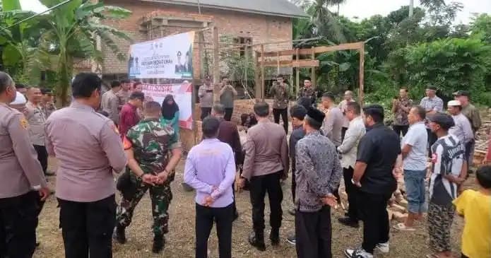 Lokasi pembangunan rumah layak huni bagi warga kurang mampu di Muaro Jambi