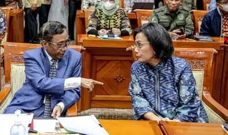 Mahud Md dan Sri Mulyani