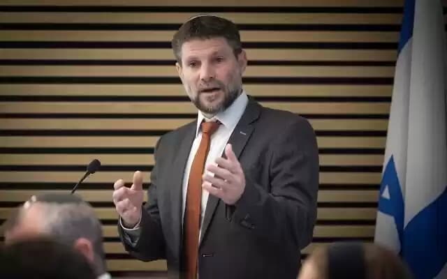 Menteri Keuangan Israel, ​Bezalel Smotrich (Foto: Flash90)