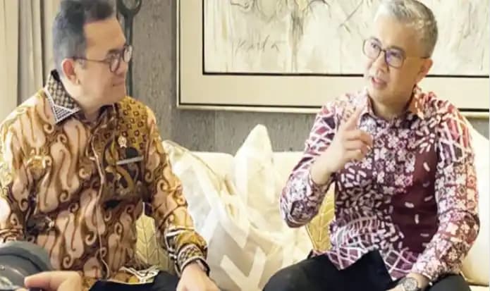 Menteri Perdagangan (Mendag) Budi Santoso dan Menteri Investasi, Perdagangan, dan Industri Malaysia, Tengku Datuk Seri Utama Zafrul Bin Tengku Abdul Aziz