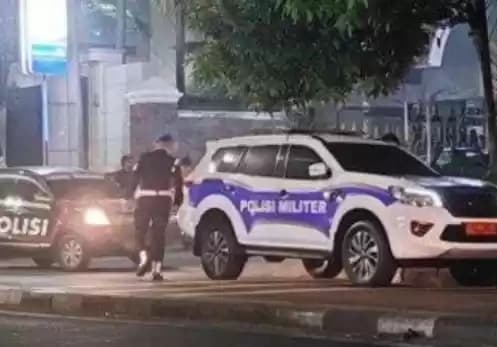 Mobil PM TNI di Kejagung