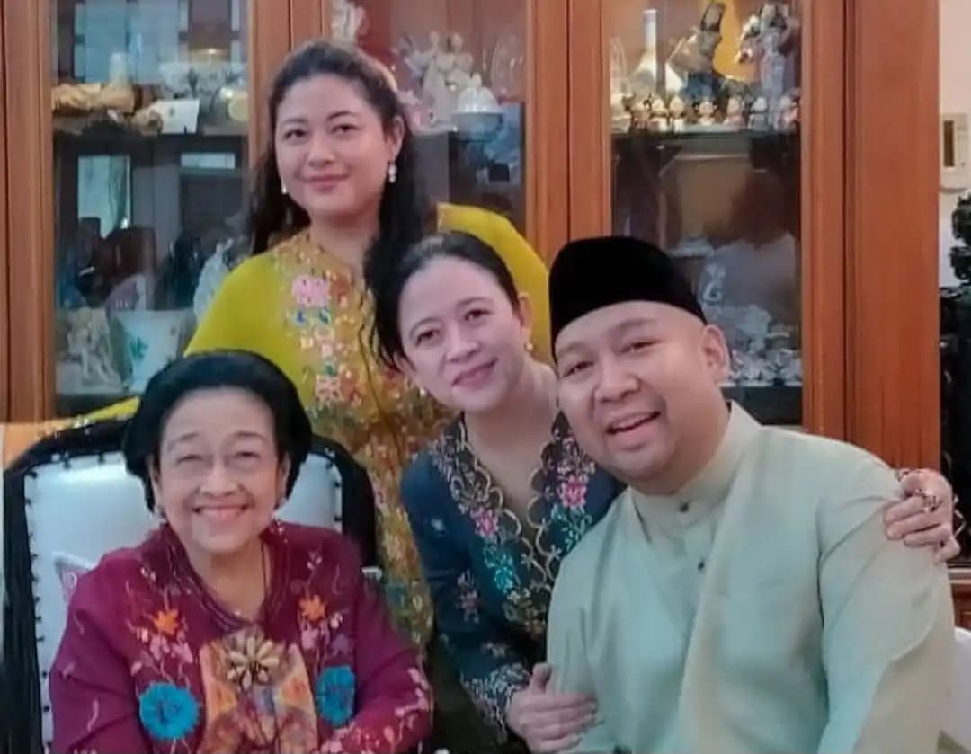 Momen Lebaran Megawati, Puan dan Didit