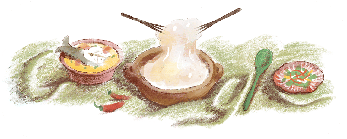 Google Doodle Hari Ini Tampilkan Papeda, Makanan Khas Indonesia Timur