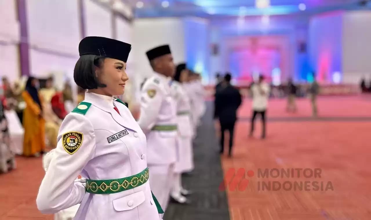 Paskibraka Maluku Utara yang dikukuhkan kemarin, Kamis (15/8/2024) oleh Pj Gubernur Samsuddin Abdul Kadir