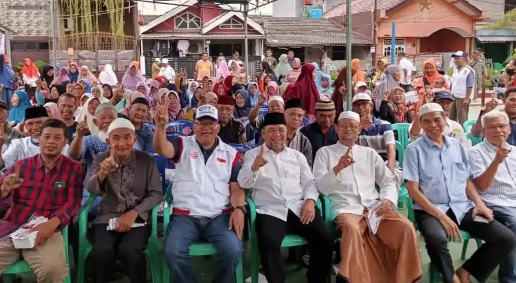 Paslon Nomor Urut 1, Hersol Foto Bersama dengan Tokoh Masyarakat dan Pemuka Agama