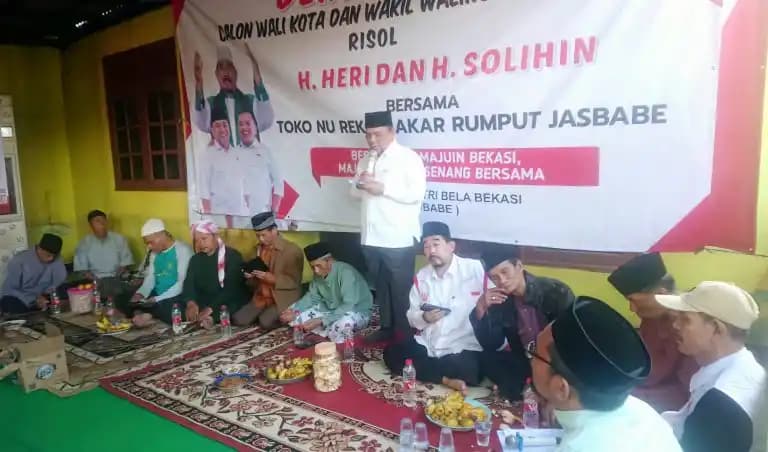 Paslon Wali Kota Bekasi Nomor Urut 1, Heri Koswara Bersilaturahmi dengan Jasbabe