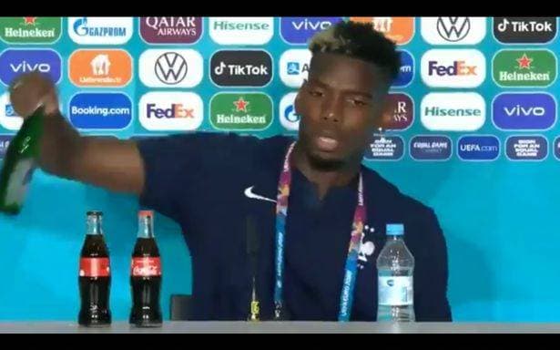 Paul Pogba Singkirkan Botol Bir Heineken
