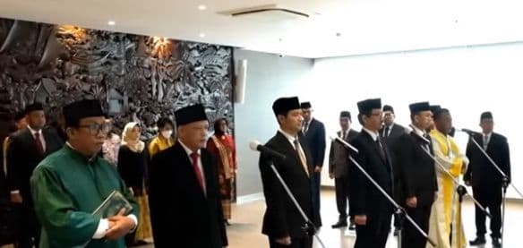 Mahfud MD Resmi Lantik 4 Pejabat Kemenkominfo, Ini Daftanya