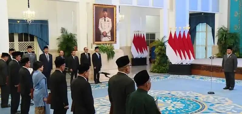 Pelantikan 7 anggota Komisi Yudisial (KY) periode 2025-2030