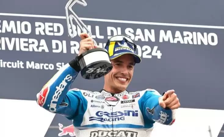 Pembalap Gresini Racing Federal Oil, Marc Marquez