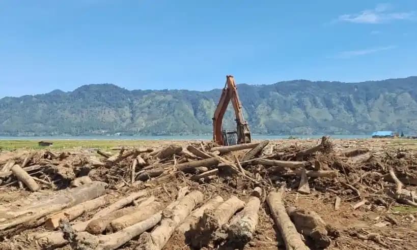 Pemulihan area persawahan di Kampung Toweren, Kecamatan Lut Tawar, Aceh Tengah