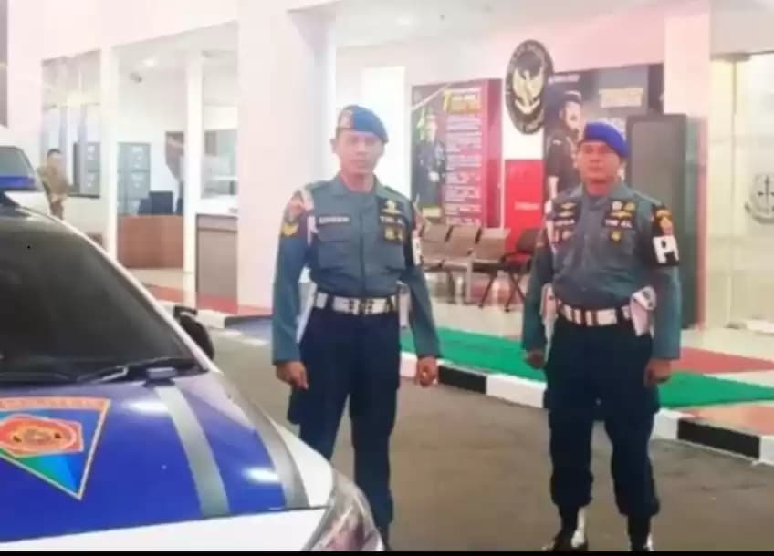 Pengamanan di Kejagung oleh Puspom TNI