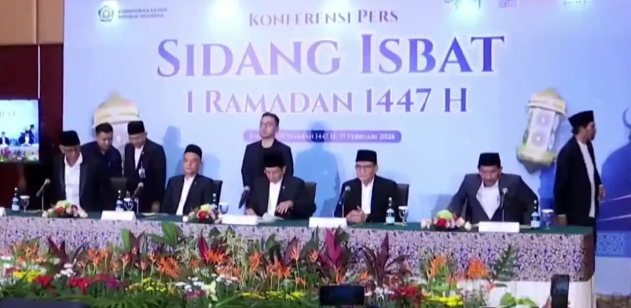 Penumuman hasil sidang isbat 2026
