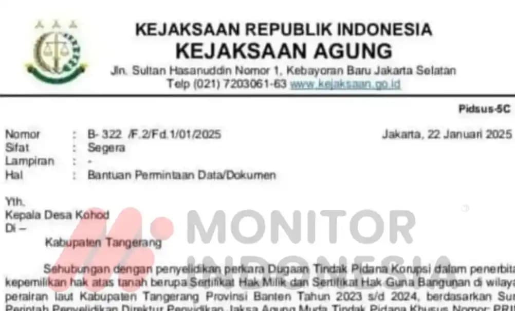 Penyelidikan Kasus Pagar Laut