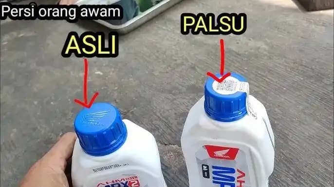 Perbedaan Oli Palsu dan Asli