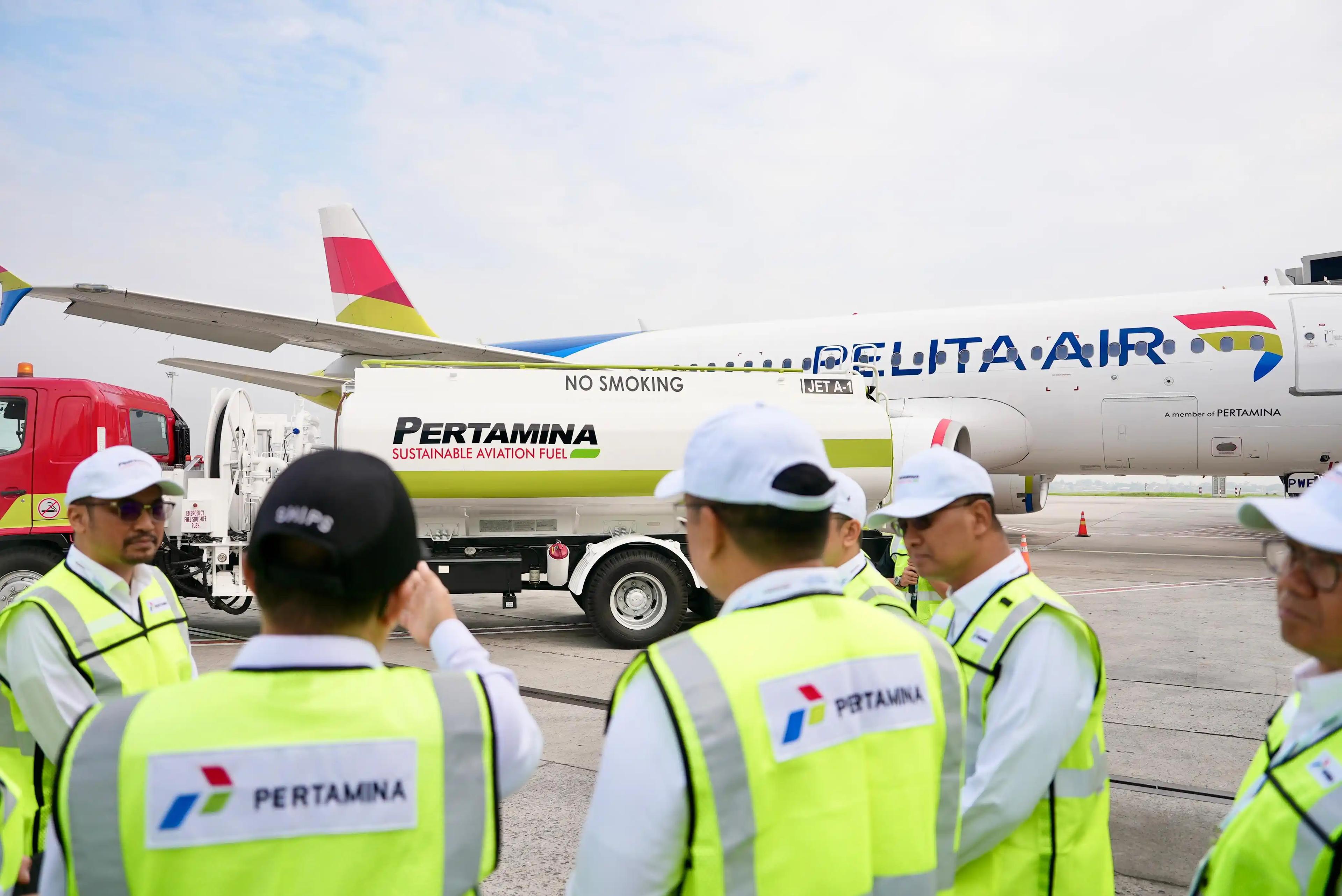 Pertamina Luncurkan Penerbangan Perdana Sustainable Aviation Fuel