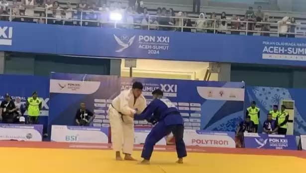 Pertandingan final cabang olahraga judo