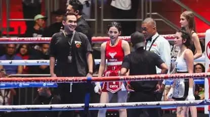 Pertandingan tinjuu Lania Fira melawan Rachel Florencia
