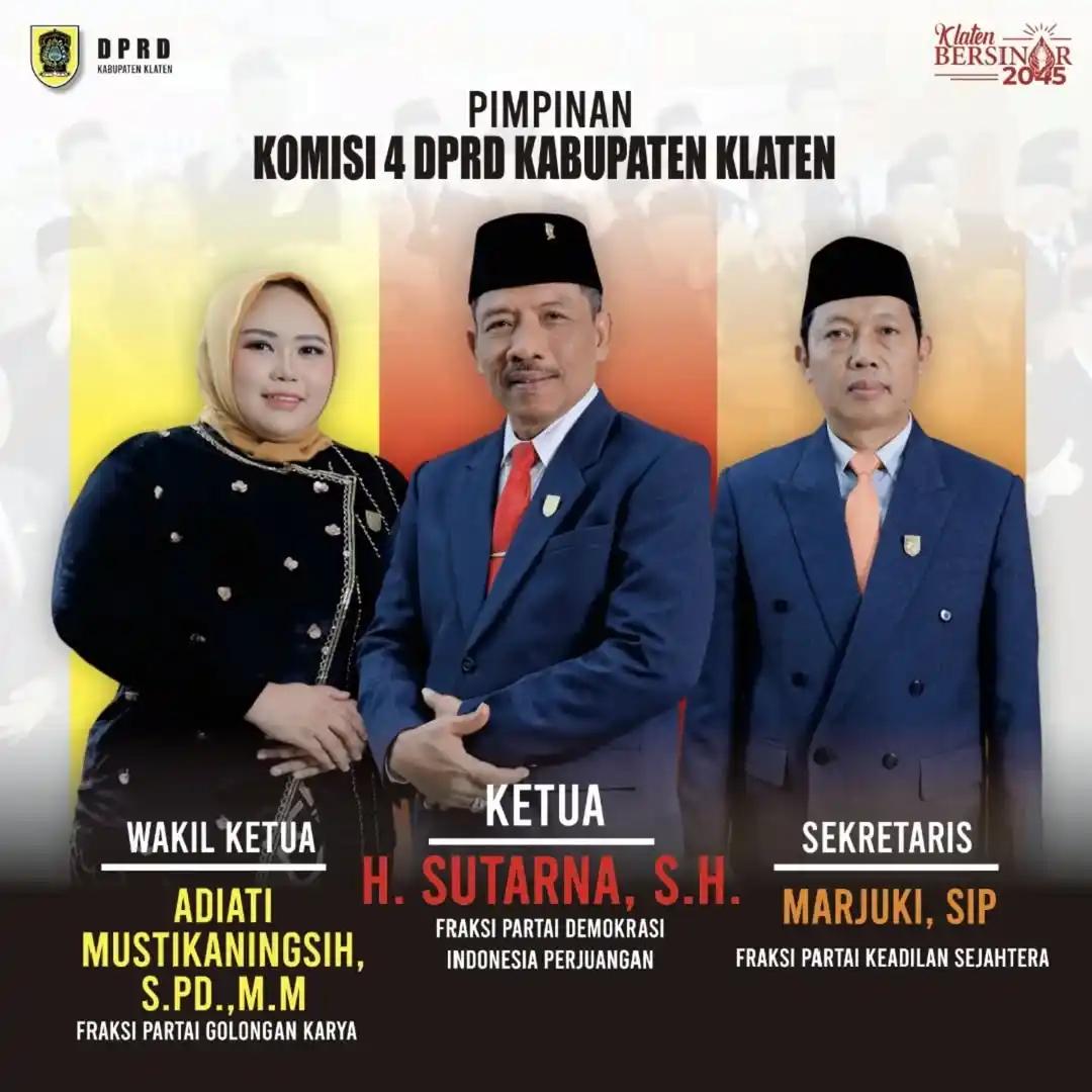 Pimpinan Komisi IV DPRD Kabupaten Klaten