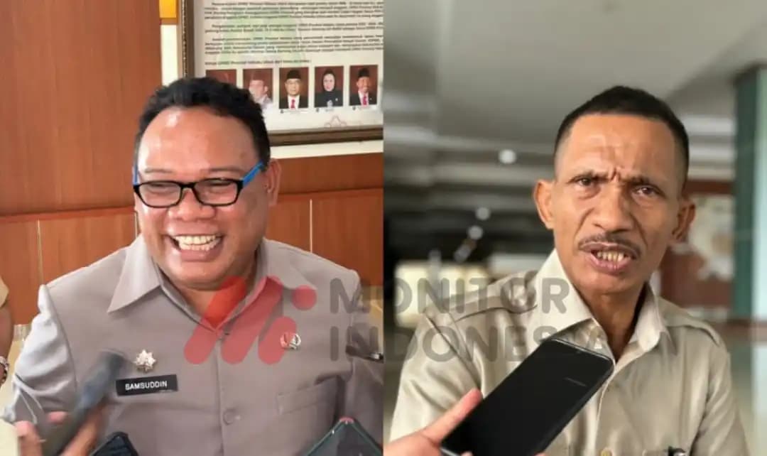 Pj Gubernur Malut, Samsuddin Abdul Kadir dan Ketua Gerindra Malut,Sahil Taher