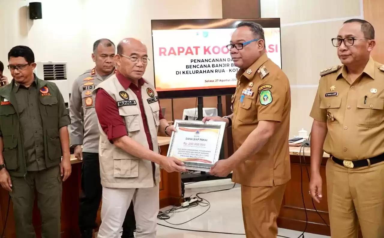 Pj Gubernur Minta Dukungan Pasca Banjir Bandang Ternate