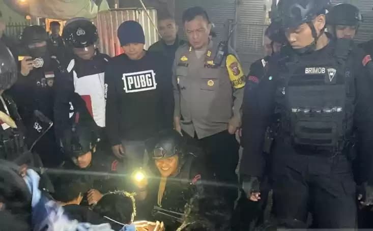 polisi amankan pembuat onar