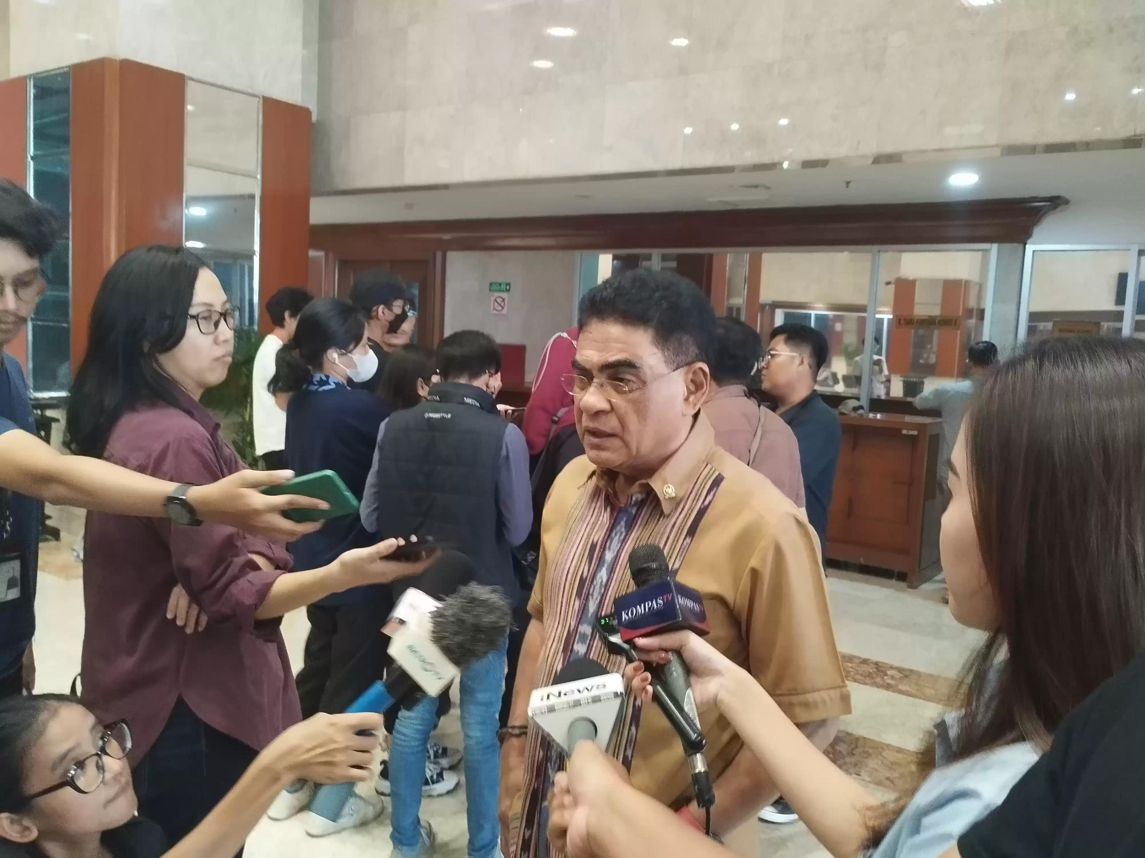 Politikus senior PDI Perjuangan, Andreas Hugo Pareira (Foto: MI/Dhanis)