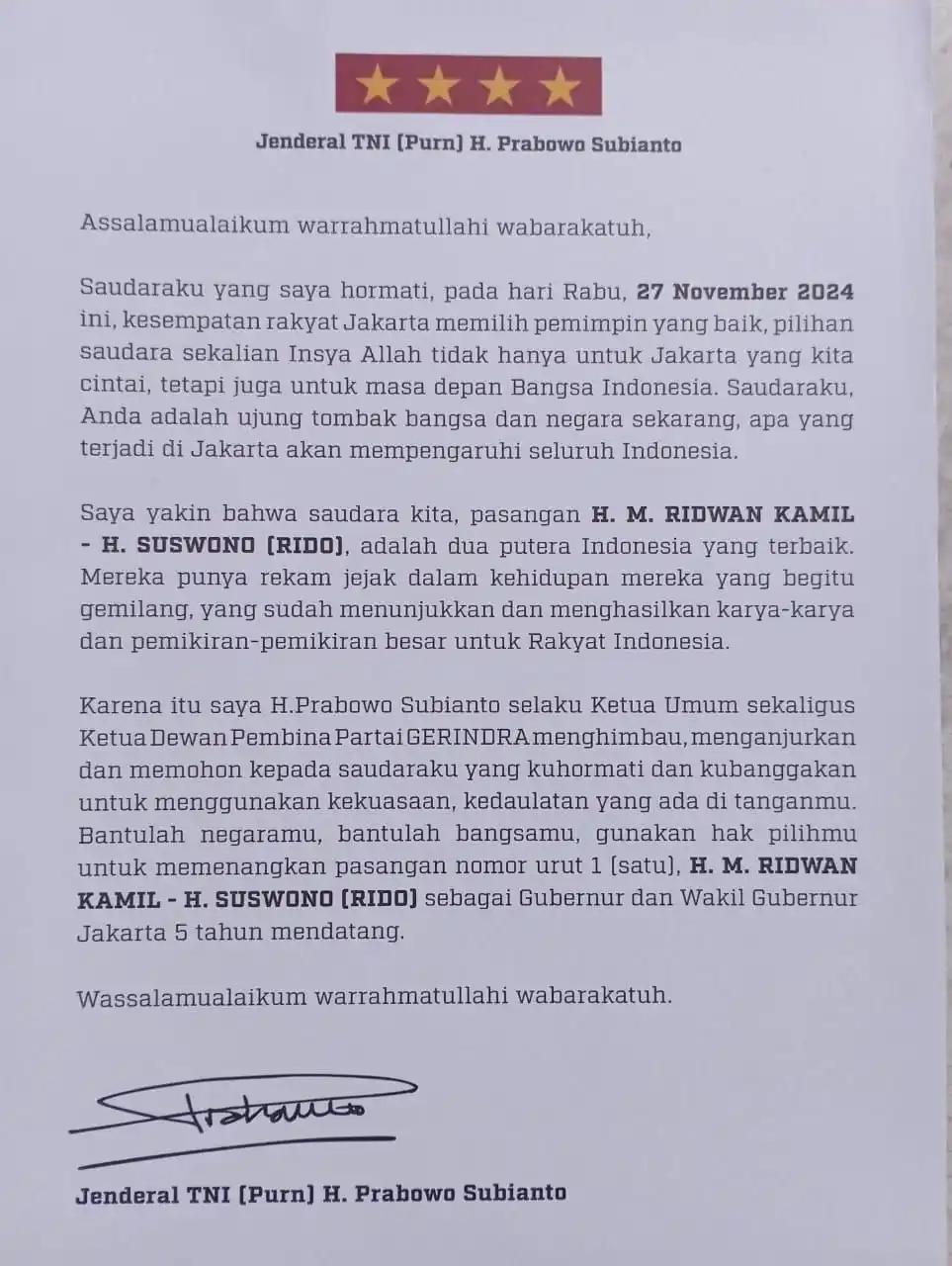 Prabowo dukung Ridwan Kamil