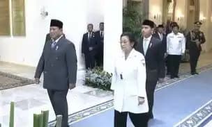 Prabowo-Gibran-Megawati Hadiri Upacara Peringatan Hari Lahir Pancasila