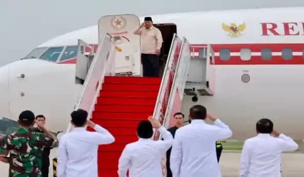 Prabowo Sebelum Berangkat ke India