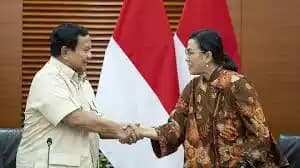 Prabowo Subianto dan Sri Mulyani