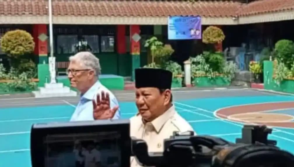 Presiden Prabowo bersama Bill Gates
